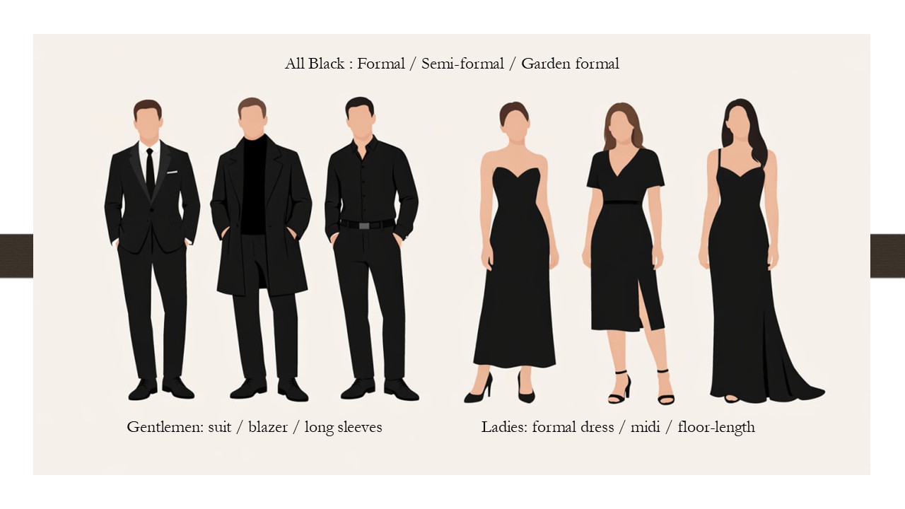 Wedding dress code inspiration